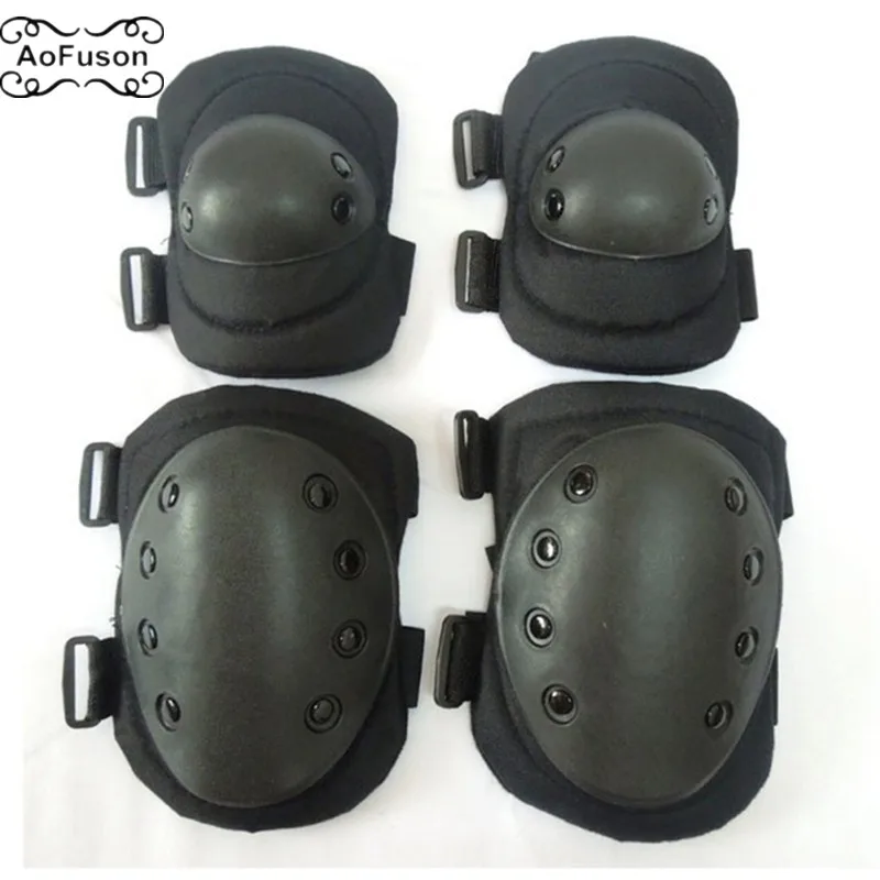 

Tactical Protective Knee Elbow . Combat Protector Pad Set Gear Military Knee Elbow Pads Ski Sports Safety Equipment