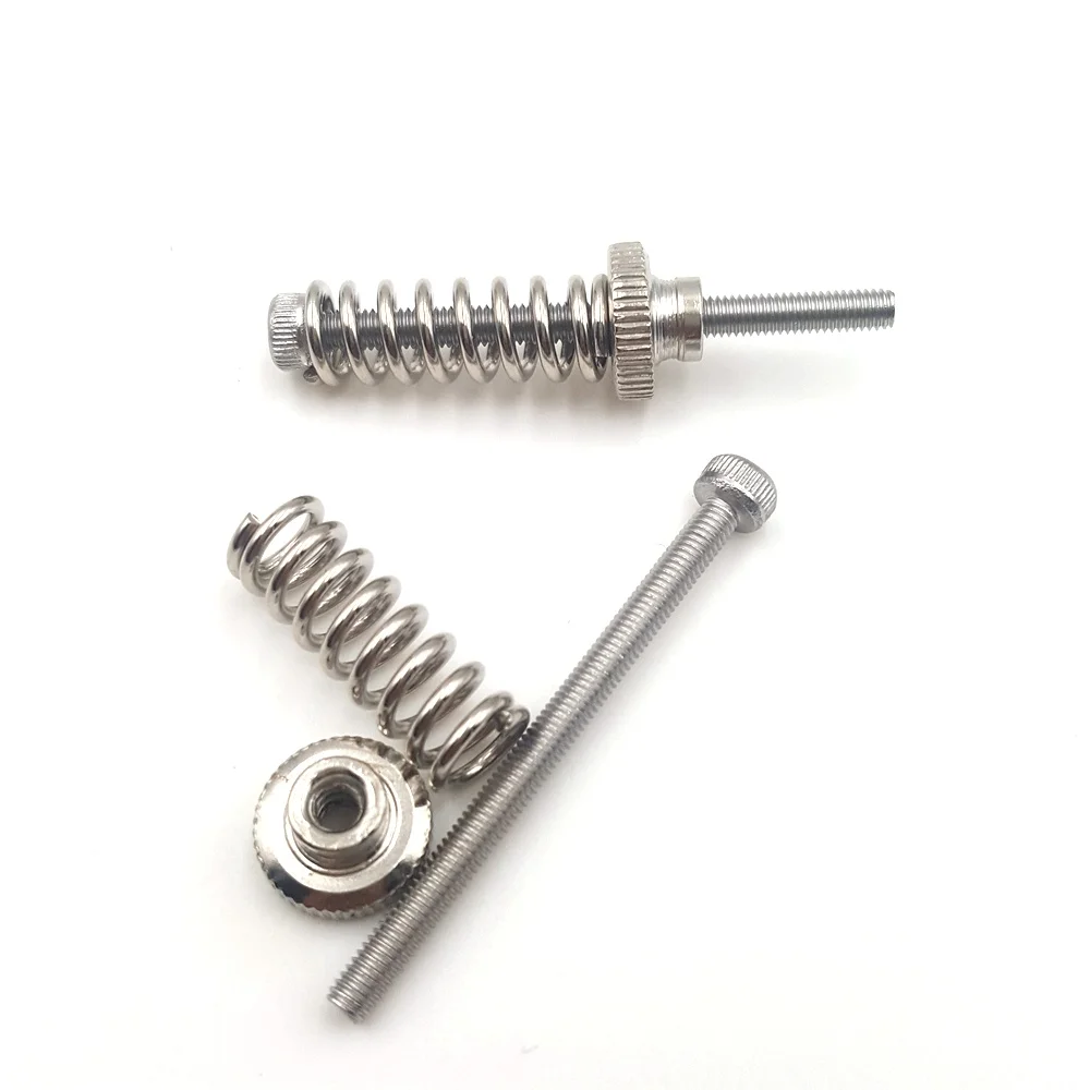 

4 Sets/lot Spring Leveling Kit Adjustment Nut Springs M3 Screw Heatbed Kit For Ultimaker 2 Hot Bed 3D Printer