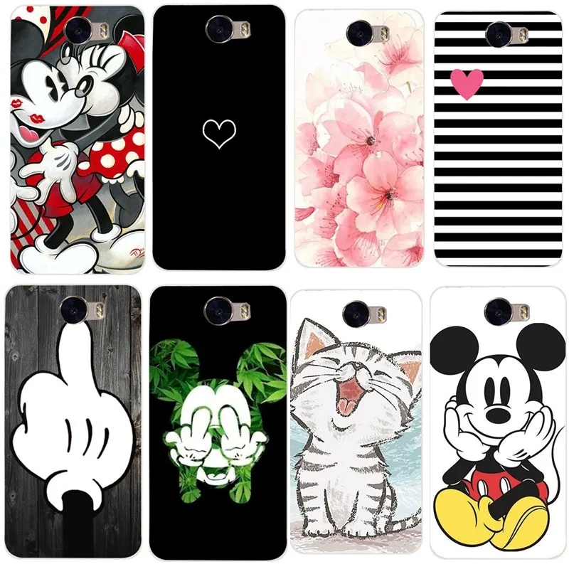 

Case For Huawei Y5 II Y5 2 Y6 II Compact Soft Silicone TPU Cool Skull Pink Cute For Huawei Honor 5A LYO-L21 CUN-U29 Cover Capa