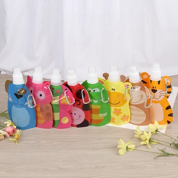 

Plastic Smoothie Squeeze Bags Refillable Lock Bag 380 ml Reusable Food Pouch Baby Packaging Reusable Squeeze Pouch