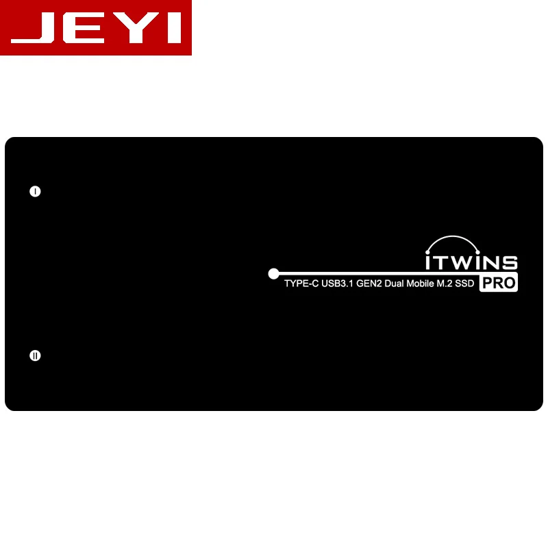 JEYI iTwins Dual m.2 SSD корпус мобильный M2 box чехол m.2 NVME алюминиевый тип C3.1 JMS583 двойной USB3.1 два PCIE U.2 PCI-E NGFF M2