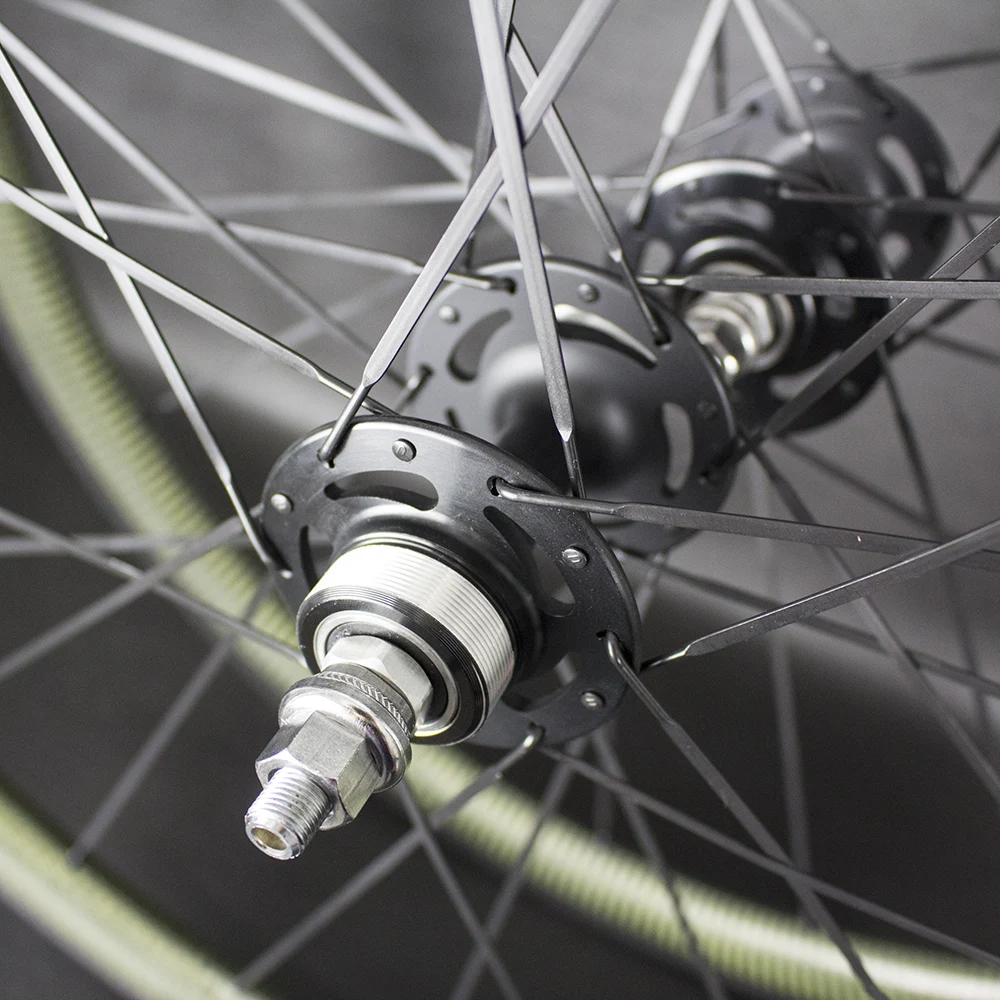 Discount Carbon Kevlar Track Wheels 700C 30/35/38/50/60/88/90mm Depth Fixed Gear Track Road With 20/24 Holes 4