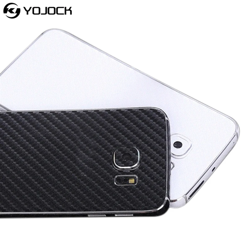 Yojock Phone Sticker For Samsung Galaxy S6 edge 3D Carbon Fiber Full Body Back Film Case Cover Wrap Skin Coque |
