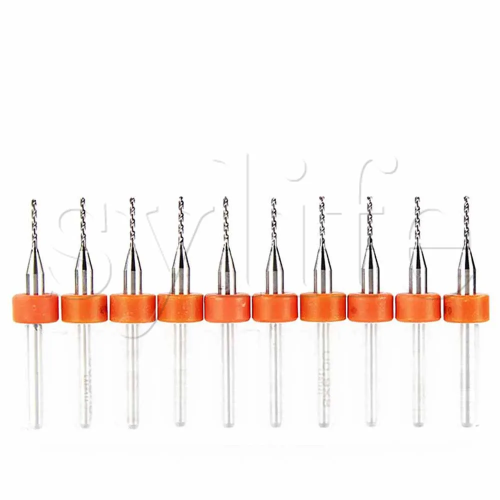 A set of 0.9mm Tungsten Steel Carbide PCB drill Bits CNC / PCB Milling