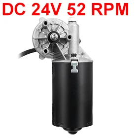 

Uxcell New Arrival 1PCS GW70105 12x8mm 2-flat Shaft DC24V 52 RPM Reversible Electric Left Angle Carbon Brushes Gear Motor