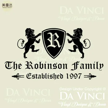 

Personalized Custom Family Name & Est Date Vinyl Wall Quote Decal Sticker Home