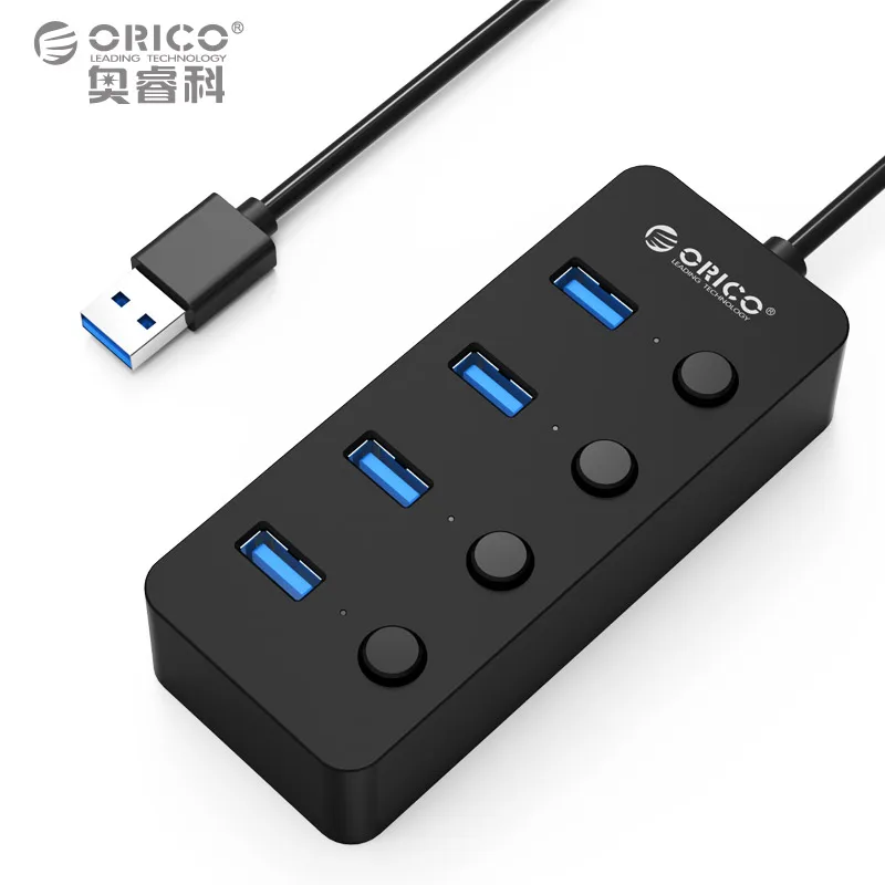 ORICO 4 Ports USB 3.0 5Gbps External USB HUB Splitter