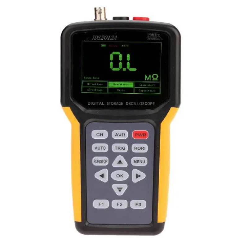 

Hot Original High Accuracy Handheld Portable Oscilloscope JDS2012A 1 Channels 20MHz Hugh Quality With 4000 Multimeter 200MSa/s