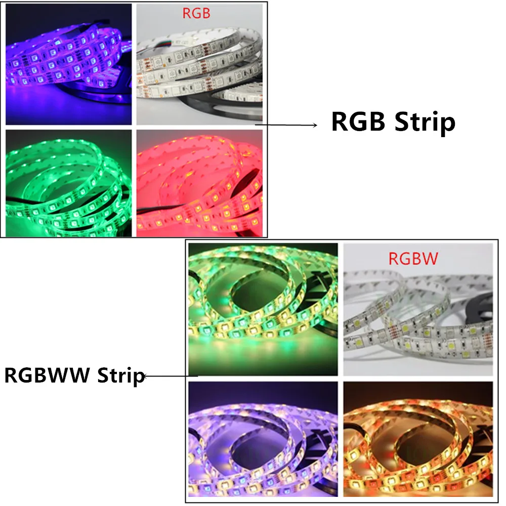 10 м 20 25 30 RGB RGBW Светодиодная лента Водонепроницаемая 5050 300 Led 5 IP65 Лента + сенсорный