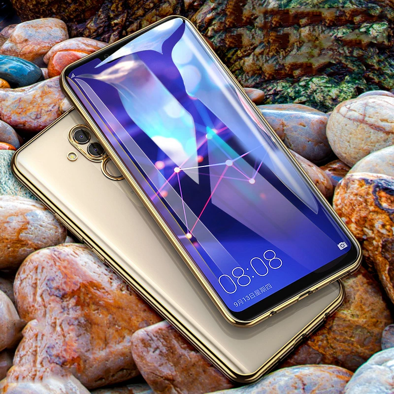 

For Huawei Mate 20 Lite Case Soft TPU Silicon Bumper Case Colorful Plating Transparent Back Cover For Huawei Mate 20 Lite Cover