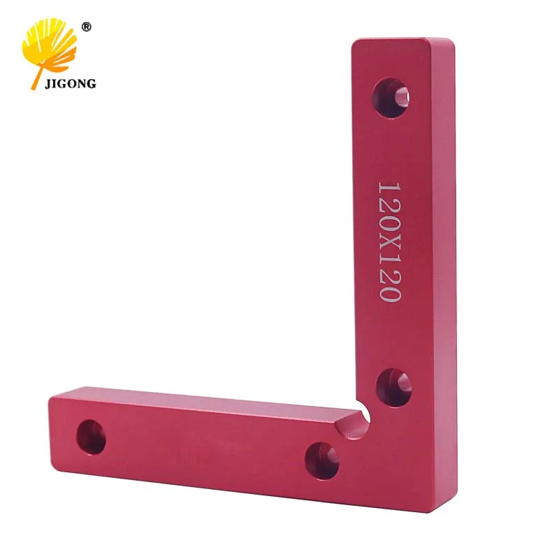 

Aluminum L-Square Clamping Squares woodworking 120x120mm 90 degrees Try Square Angle Ruler rectangular device fixing clip