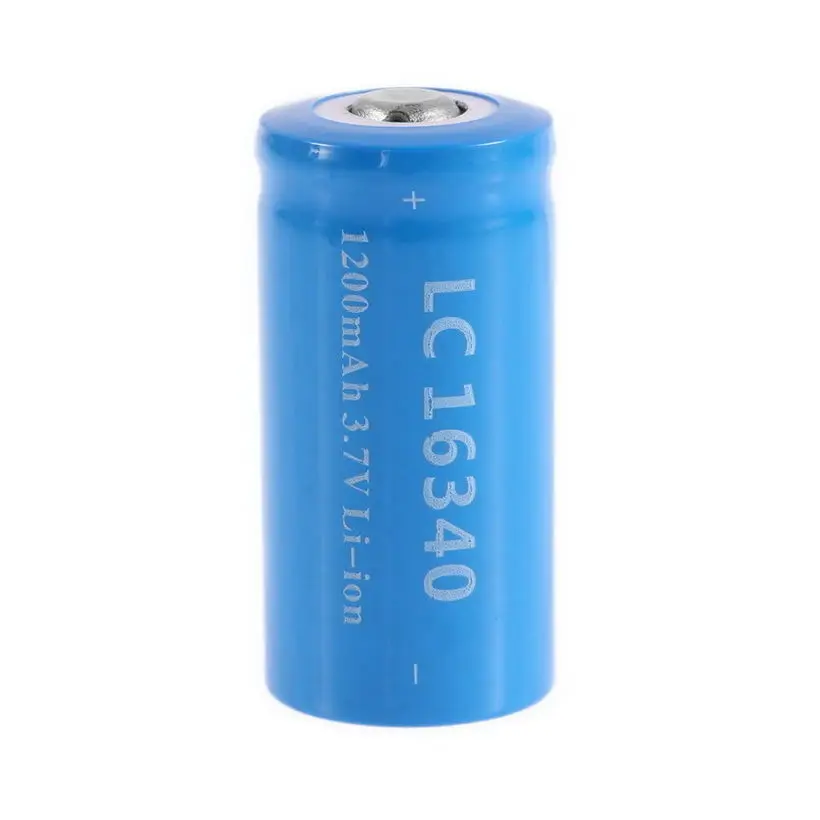 

3.7V 1200MAH 16340 Battery rechargeable Li-ion Battery 16340 Battery 1200MAH Capacity Replaceable lithium accumulator Batteries