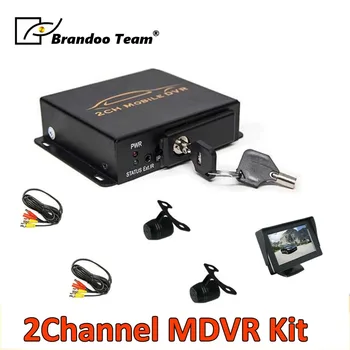 2CH Автомобильный dvr мини sd-карта Мобильный DVR с функцией обнаружения движения