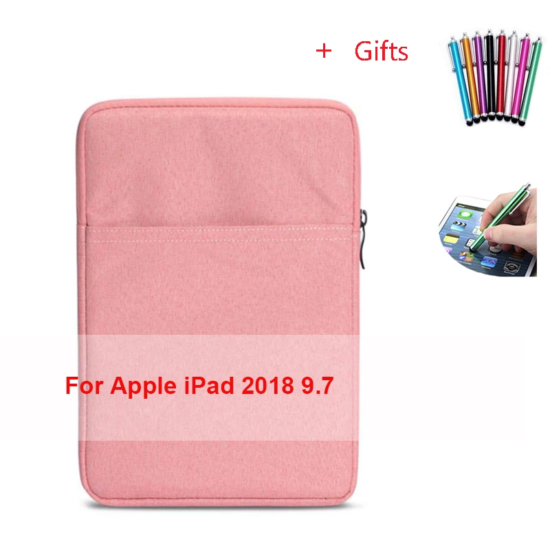 Чехол-сумка для планшета для Apple i Pad 9,7 дюймов i Pad 5 Air 1 модель A1474 A1475 A1476 9,7 ''чехол из закаленного стекла+ ручка - Цвет: For iPad 9.7(2018)