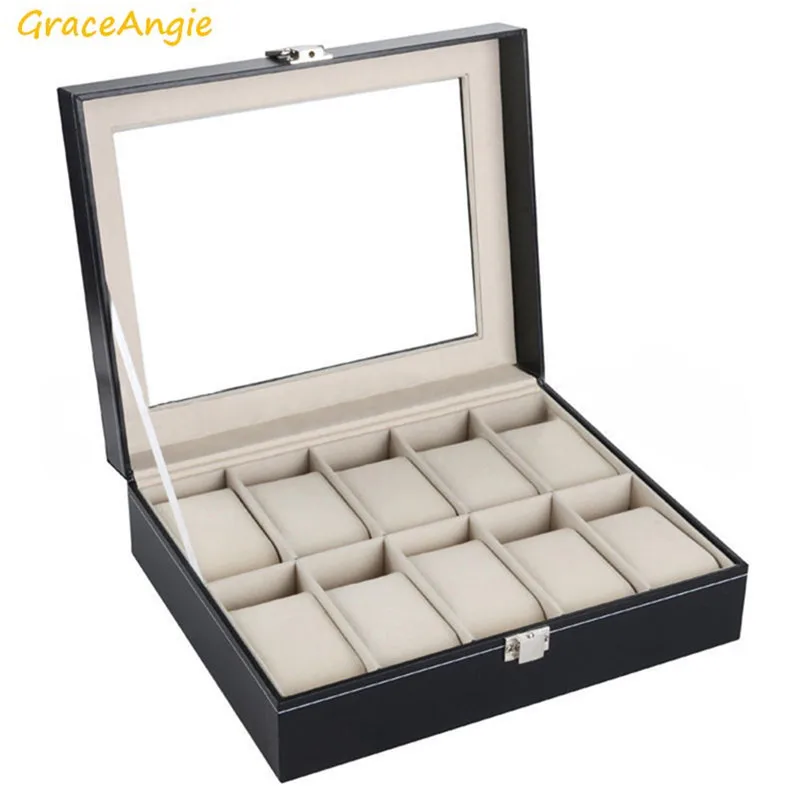 GraceAngie 1PC Superior Wrist Watch Container High Quality Women Men