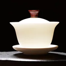 155/170 мл нефритовый фарфор Gaiwan чайная тарелка китайский чайный набор кунг-фу посуда для напитков чайная посуда мастер чайная чаша для креативных подарков Декор