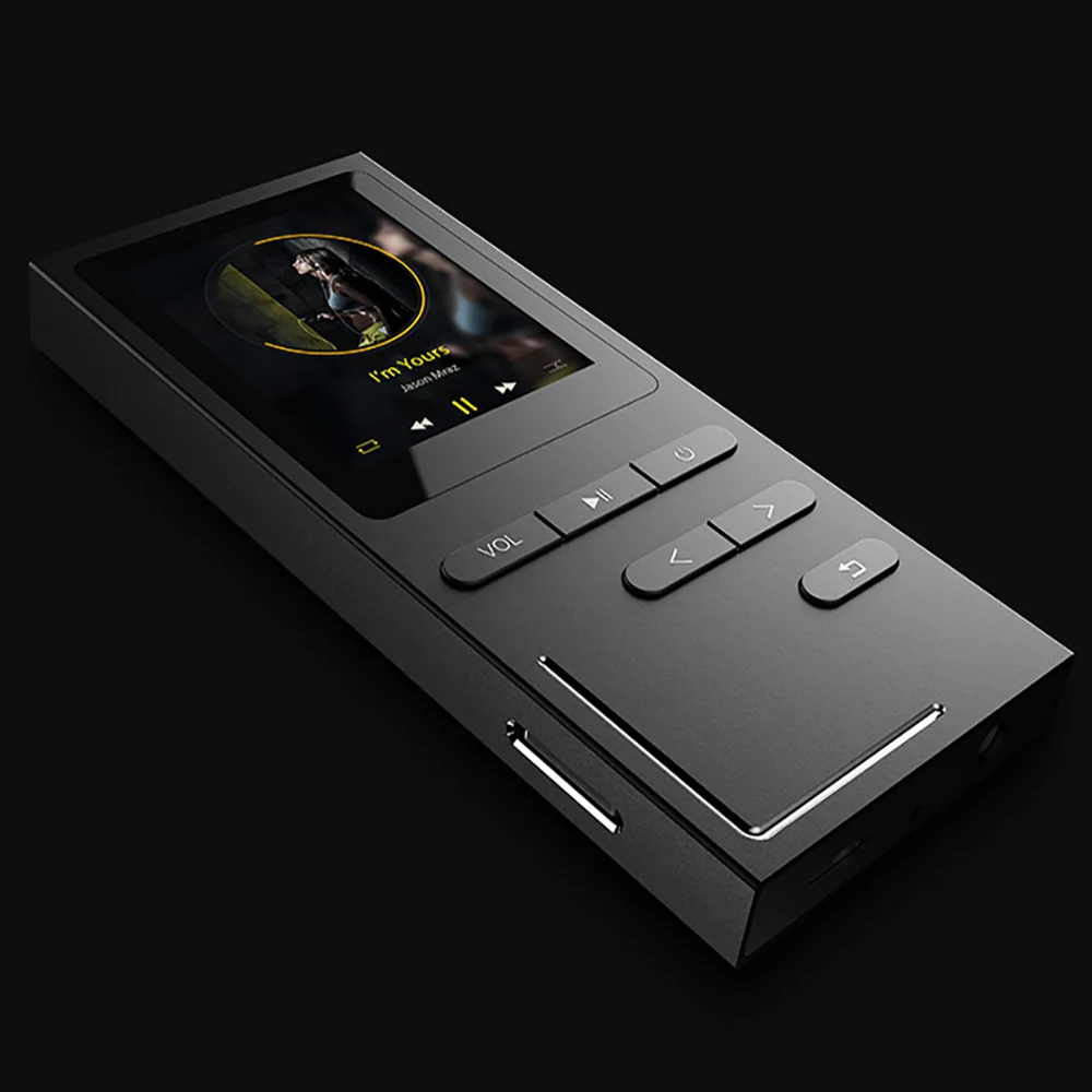 AUPHIL X12 Reproductor de MP3 Reproductor de Música Sin Pérdida de 50 Horas de Reproducción construir-en el Altavoz de la Grabadora de Voz/FM Radio Ampliable hasta 64 GB