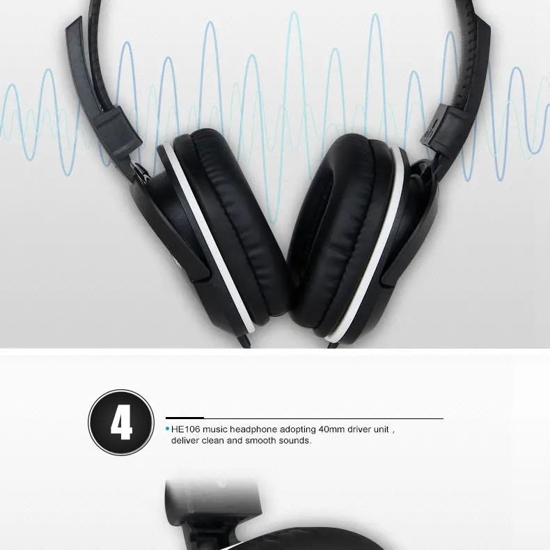 Оригинальные Alctron HE106 профессиональные наушники на ухо, используемые для мониторинга, прослушивания музыки