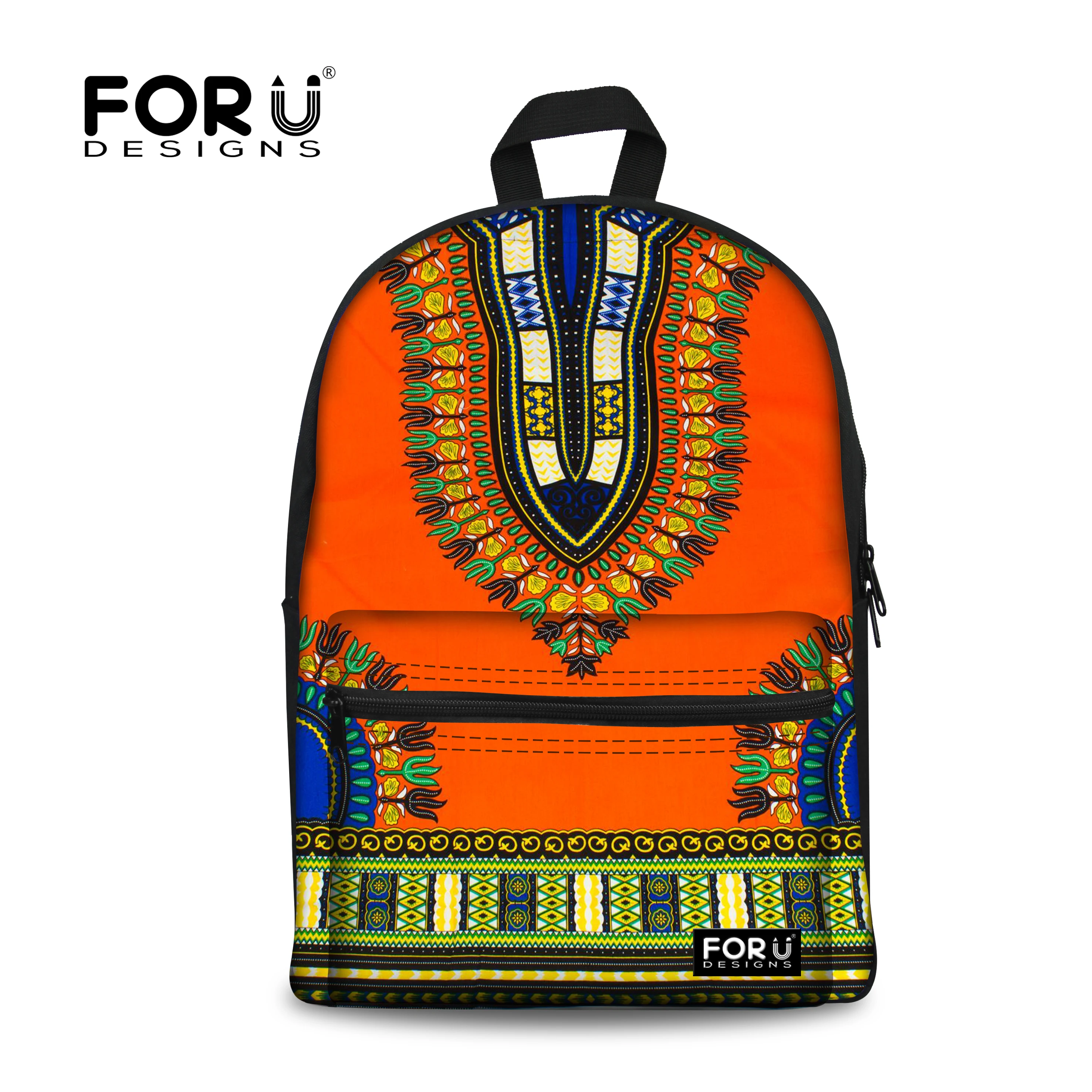 FORUDESIGNS/школьная сумка в этническом стиле для детей школьный рюкзак девочек