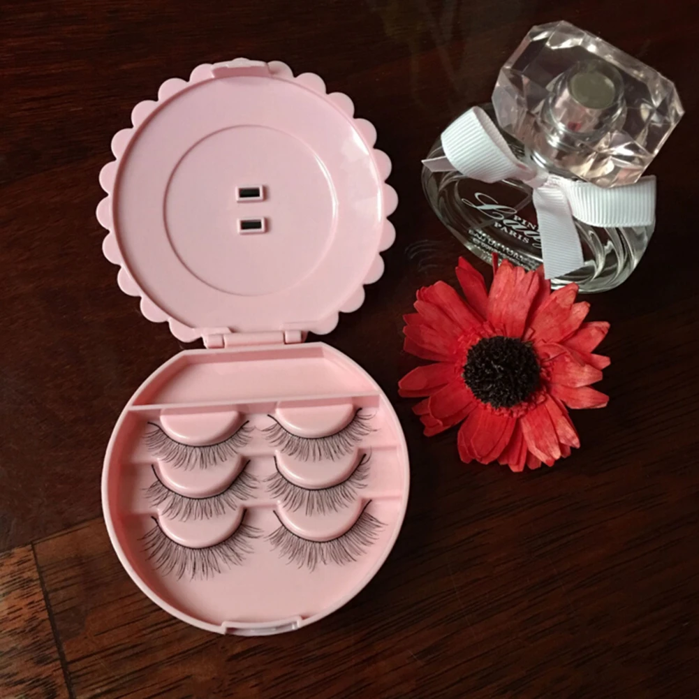 Acrylic Bow False Eyelashes Storage Box Makeup Cosmetic Mirror Case Organizer Make Up Beauty Tool (5)