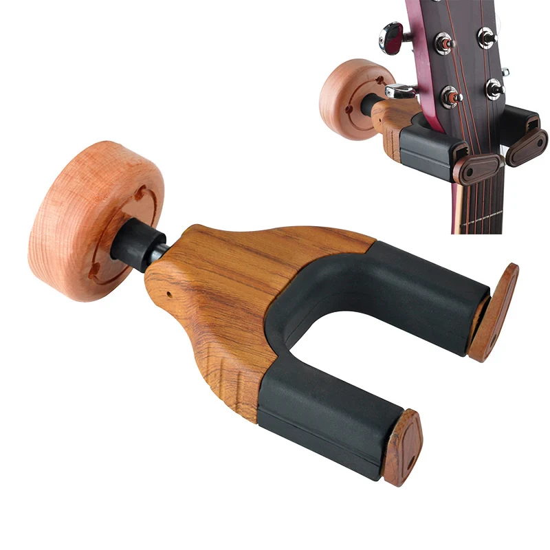 Buy Guitar Hangers Hook Holder Wood Rubber Instrument