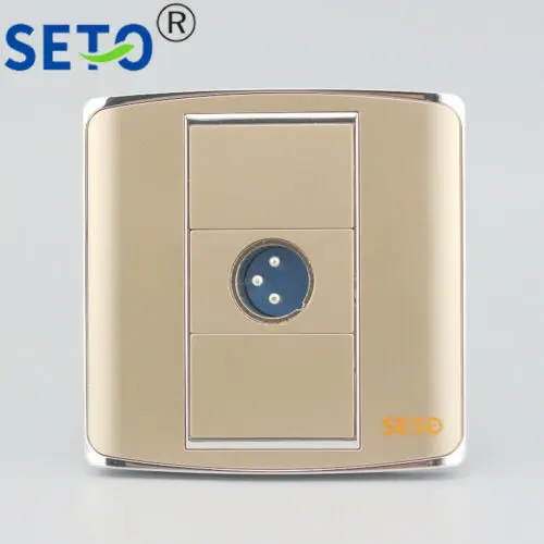 SeTo 86 Тип один порт XLR разъем настенная пластина розетка Keystone Лицевая