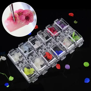 24Pcs 12 Colors Nail Beauty Dry Flower Decorations For DIY Nail Art Design Nail Art Manicure Tools