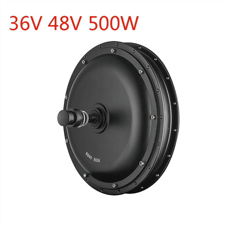 Clearance 20-28 inch 36V 48V 500W Brushless Front Wheel Non-gear Hub Motor For Electric Bicycle Conversion Kit V/Disc Brake Direct Motor 0