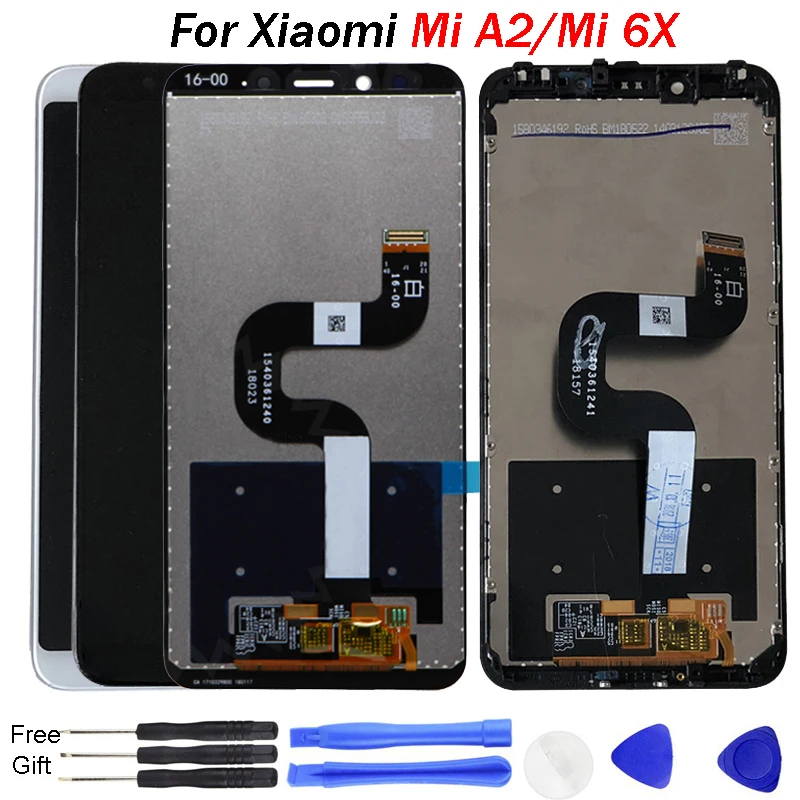 

For Xiaomi Mi A2 Display Screen MIA2 LCD Display Digitizer Touch Screen Assembly for Xiaomi Mi 6X MI6X Replacement Repair Parts