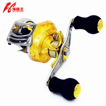 HLW Gold Brand 19 BB Fishing Baitcasting reel Left Right Hand Saltwater Carbon Lure Bait Casting Reel Baitcaster Fishing Reels