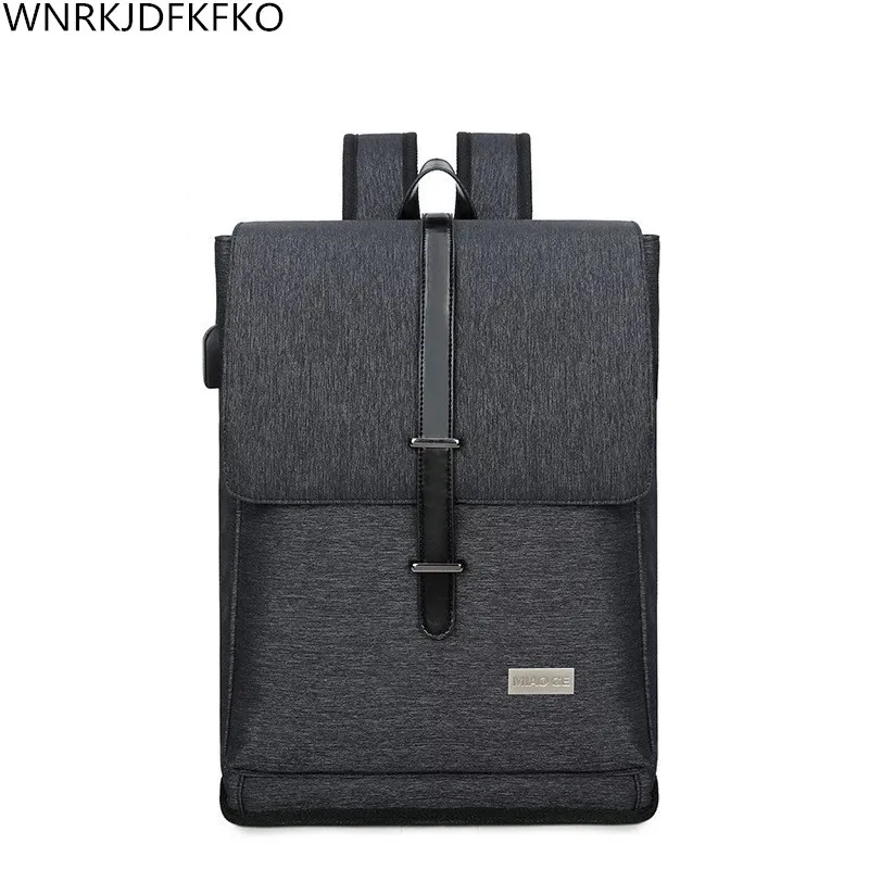 

14Inch Laptop Backpack External USB Charging Computer Backpacks Anti-theft Waterproof Bags For Men Women