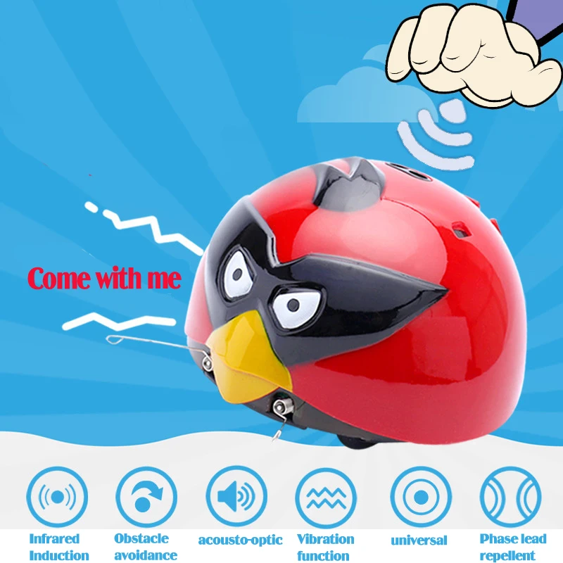 

1Pc Cute Super Infrared Sensing Spanking Worm Bird Toys Practical Jokes Toy Will Run And Call Worm Gags Gifts For Children