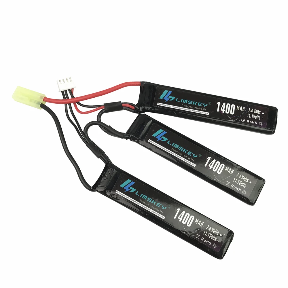 Limskey полимерный аккумулятор Lipo 11,1 V 1400mah 25C 3S T разъем для мини страйкбола Аккумулятор для пистолетов RC модель Bateria