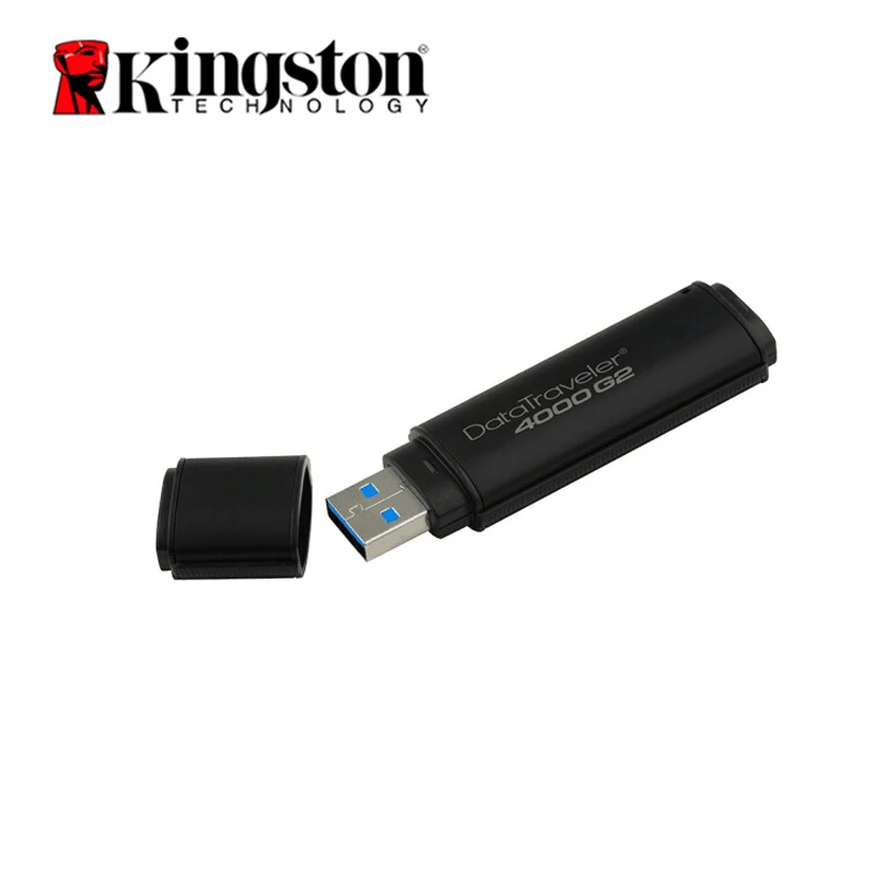 Kingston флеш-накопитель USB 3,0, 64 ГБ, 32 ГБ, 16 ГБ, 8 ГБ, 4 Гб, флешка, водонепроницаемая, аппаратное шифрование, металлическая флешка, флешка