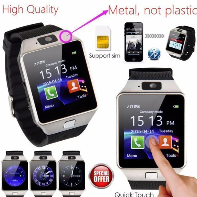 Bluetooth Smart Watch Phone Camera SIM/TF Slot For Android IOS Samsung LG Bluetooth Smart Watch Phone Camera SIM/TF Slot For Android IOS Samsung LG