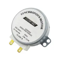 1 шт. Новый AC 220 В-240 В 50 Гц CW/CCW Микроволновая печь Проигрыватель Включите стол синхронный двигатель TYJ50-8A7 D вал 4 об./мин