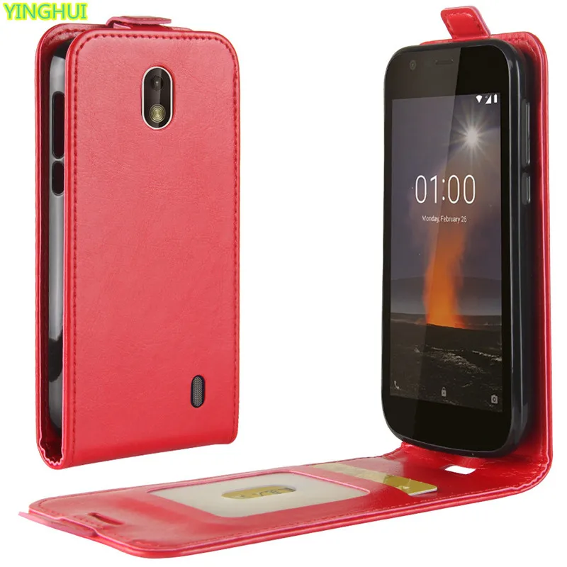 

For Nokia 1 Case Nokia 1 Luxury Leather Vertical Flip Wallet Phone Bag Case For Nokia 1 TA-1047 TA-1060 TA-1056 TA-1079 TA-1066