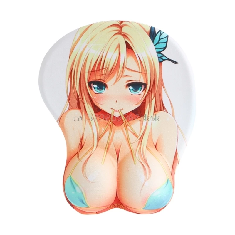 

Creative Cartoon Anime 3D Chest Silicone Mouse Pad Wrist Rest Support #H029#