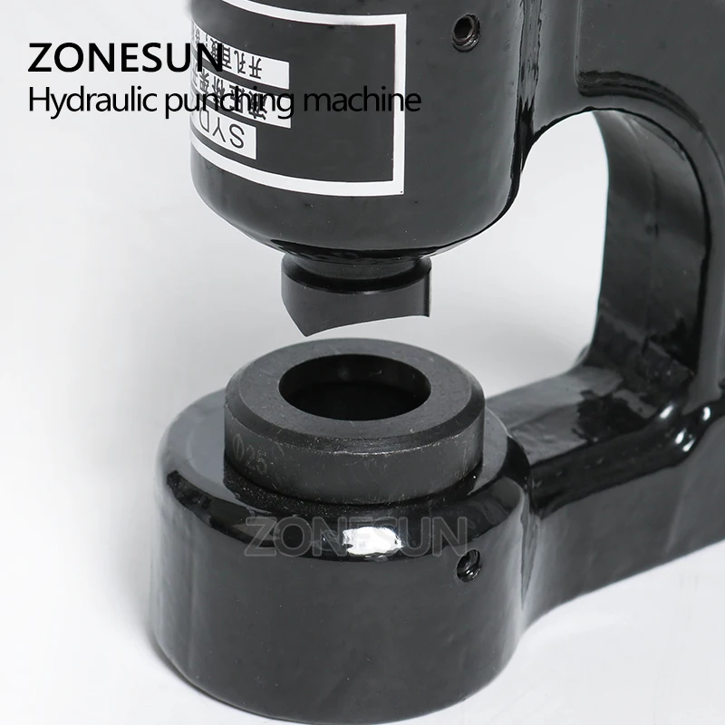  ZONESUN Portable Hydraulic Punching Machine Punch Round Hole For Steel Metal 25mm Round Hole Digger
