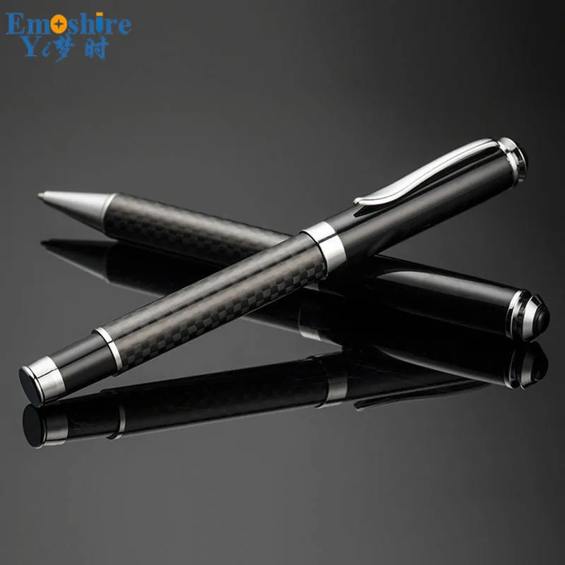 Emoshire Carbon fiber metal turning ball pen creative advertising pen gift ball pen custom LOGO a generation of hair (4)