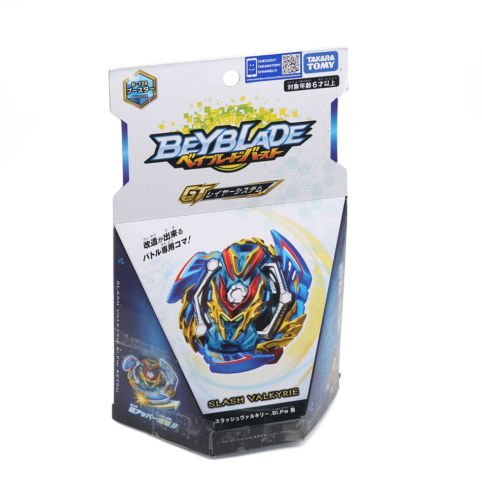 Горячая Подлинная TOMY Bey Bay Burst B-134 Slash Valkryie. BI. Pw Retsu детская игрушка