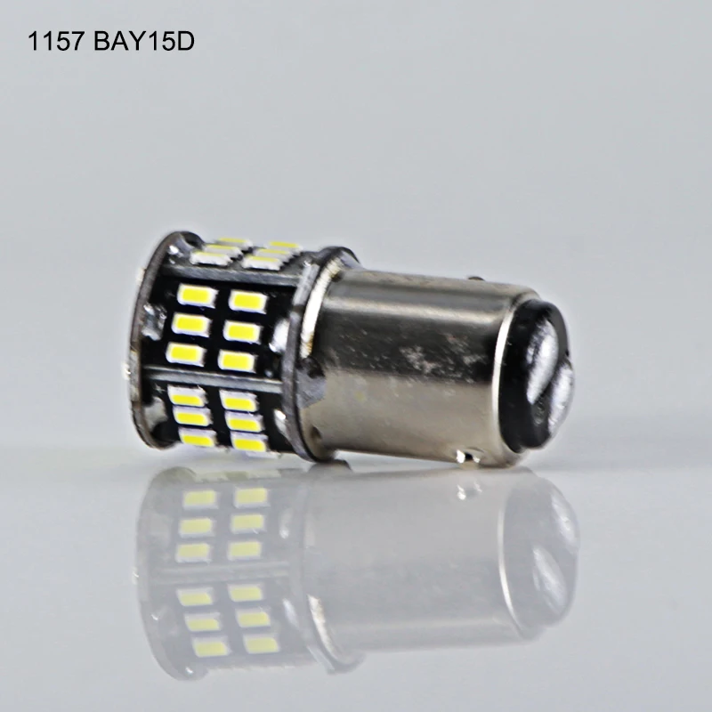 Супер белая лампа P21W 1156 BA15S 1157 BAY15D 6000K 2 Вт smd 3014 светодиодов 12 В 24 автомобильная