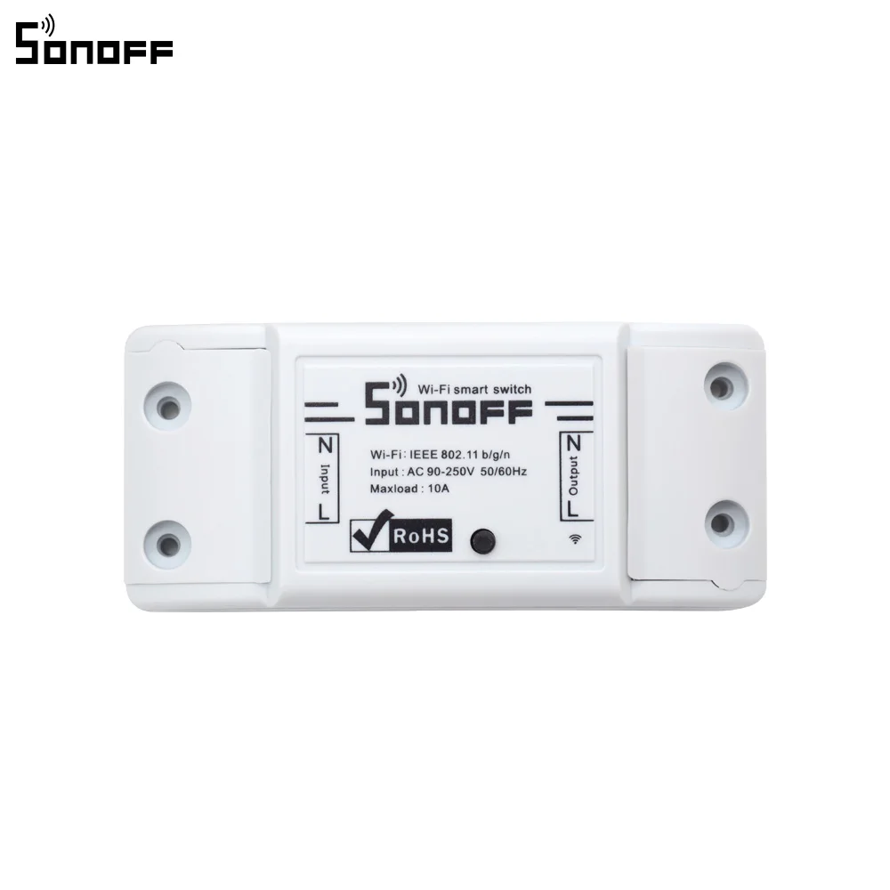 

Original Sonoff 10A Wifi Smart Switch Remote Wireless Timer Light Switch Intelligent Universal DIY Smart Home Automation Module