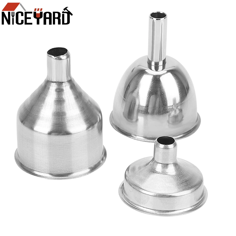 

NICEYARD Mini Stainless Steel Small Mouth Funnels Bar Wine Flask Funnel for Filling Hip Flask Narrow-Mouth Bottles