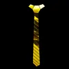 Nuevo Modelo de corbata de espejo de Oro Acrílico, corbata fina hecha a mano a la moda ► Foto 3/6