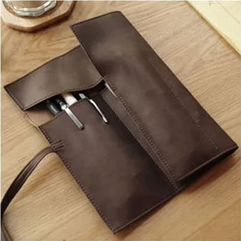 

1Pcs Cherry Blossom Pendant PU Leather Pencil Case Multiuse Cosmetic Pouch Pocket Brush Makeup Bag School Supplies