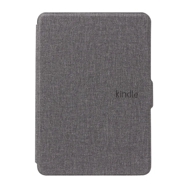 Защитный чехол с текстурой ткани для " Amazon Kindle Paperwhite 1/2/3 - Цвет: Серебристый