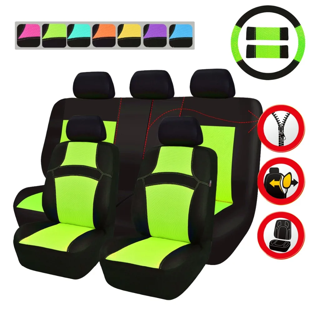 Чехлы для автомобильных сидений, 6 цветов, универсальные, подходят для большинства автомобильных сидений, автомобильные аксессуары для Toyota BMW Nissan hyundai