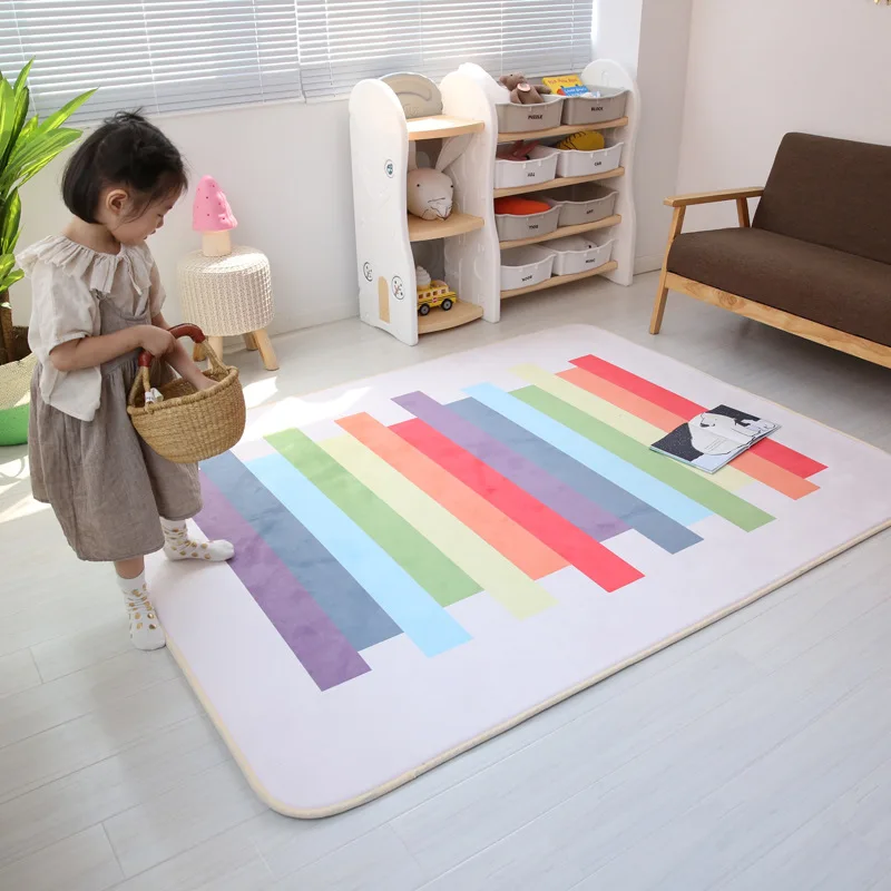 Большой толстый коврик для прихожей, спальни, нескользящий коврик для двери, ковер для гостиной, детский коврик для игры в ползание, rug150 x 200 см