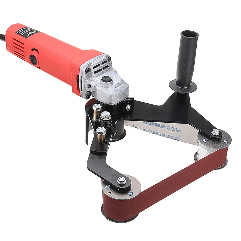  Grinder Pipe and Tube Belt Sander Attachment Stainless Steel Metal Wood Sanding Belt Adapter for 11